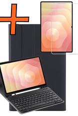 Nomfy Nomfy Samsung Galaxy Tab S11 Ultra Toetsenbordhoes Met Screenprotector - Zwart