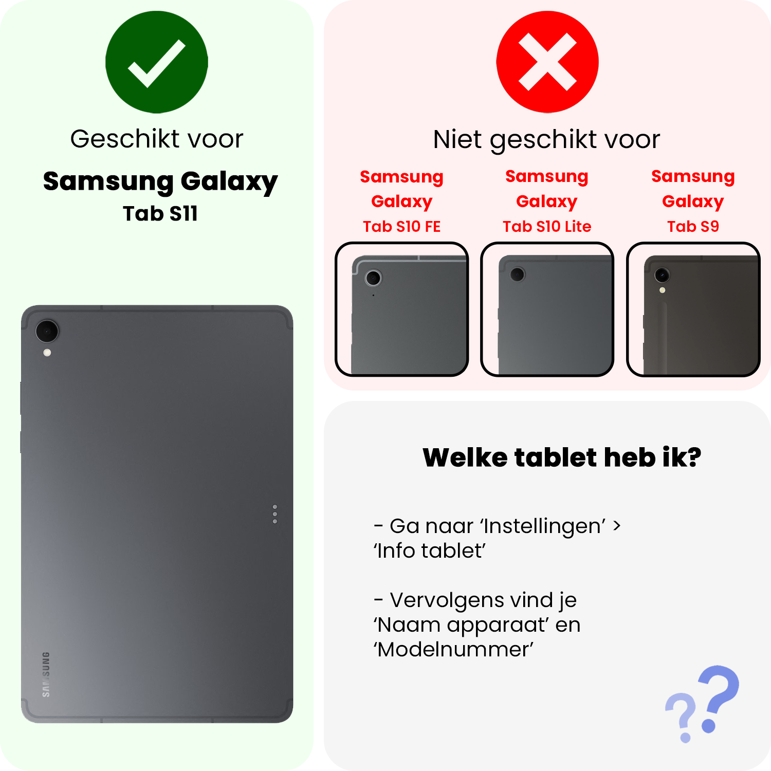 Nomfy Nomfy Samsung Galaxy Tab S11 Toetsenbordhoes Met Screenprotector - Zwart