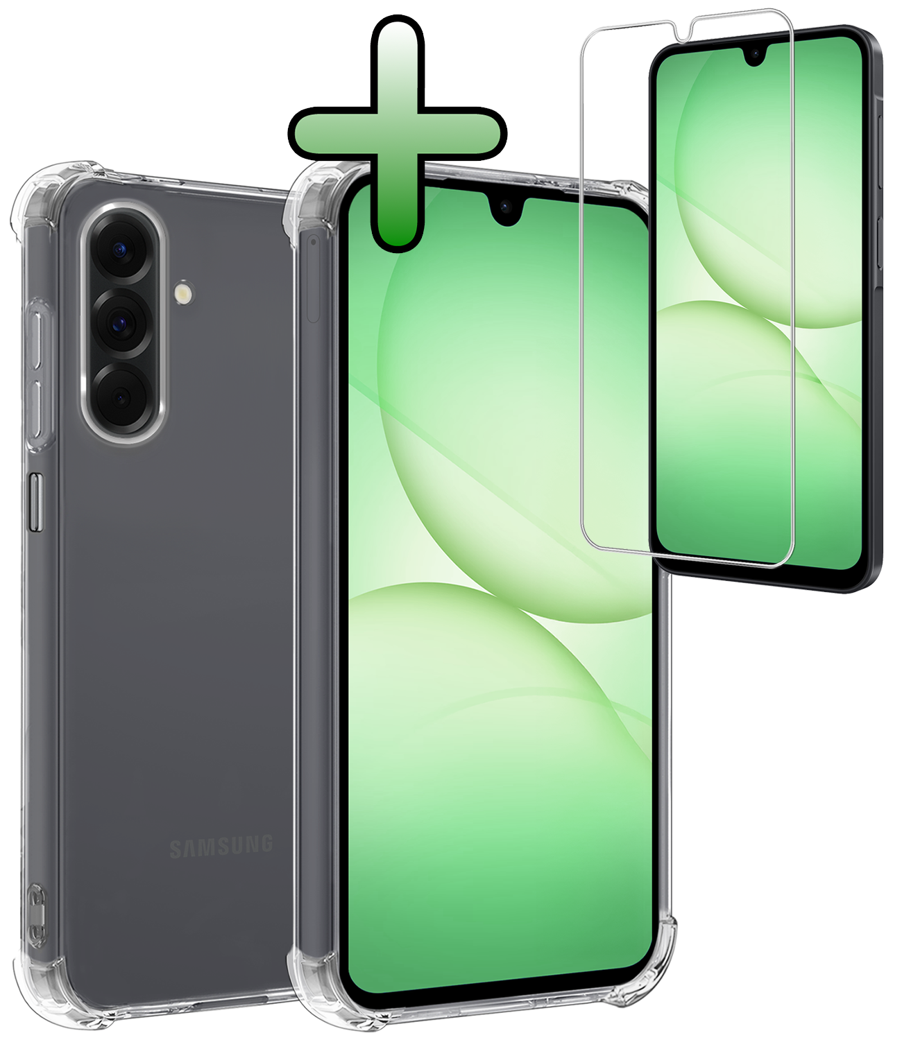 BASEY. BASEY. Samsung Galaxy A17 Hoesje Shockproof Met Screenprotector