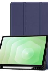 BASEY. BASEY. Samsung Galaxy Tab S11 Hoesje Met Uitsparing S Pen - Donkerblauw