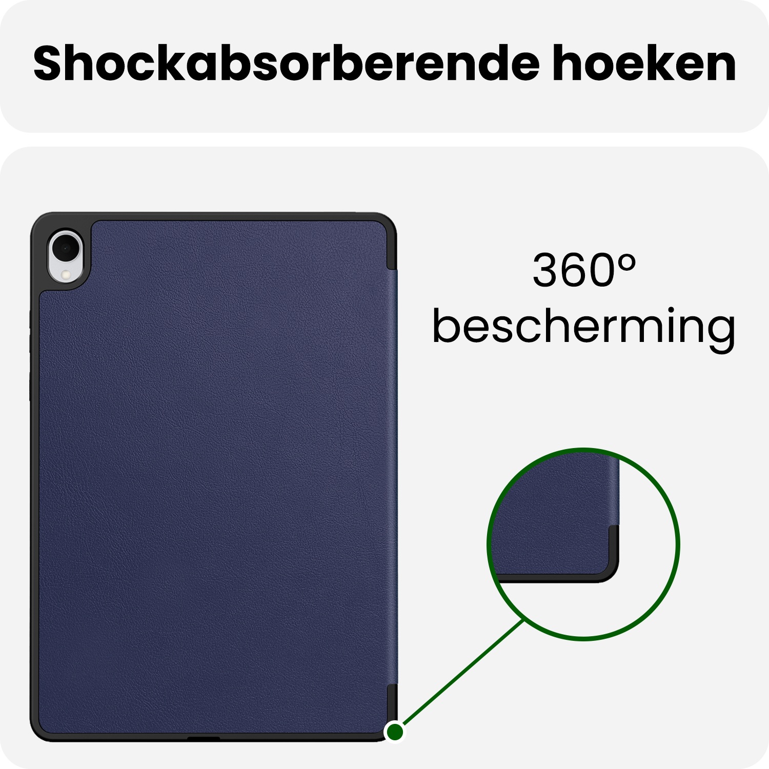 BASEY. BASEY. Samsung Galaxy Tab S11 Hoesje Met Uitsparing S Pen - Donkerblauw