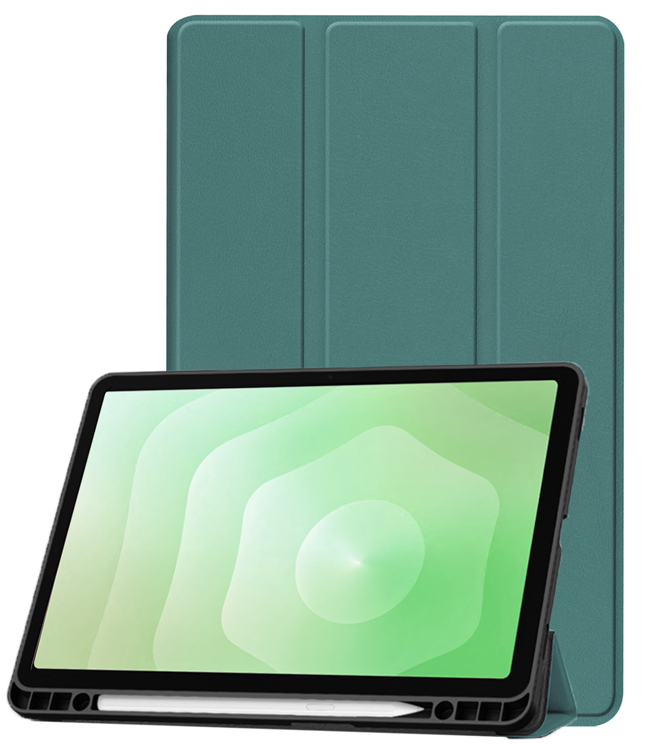 BASEY. BASEY. Samsung Galaxy Tab S11 Hoesje Met Uitsparing S Pen - Donkergroen