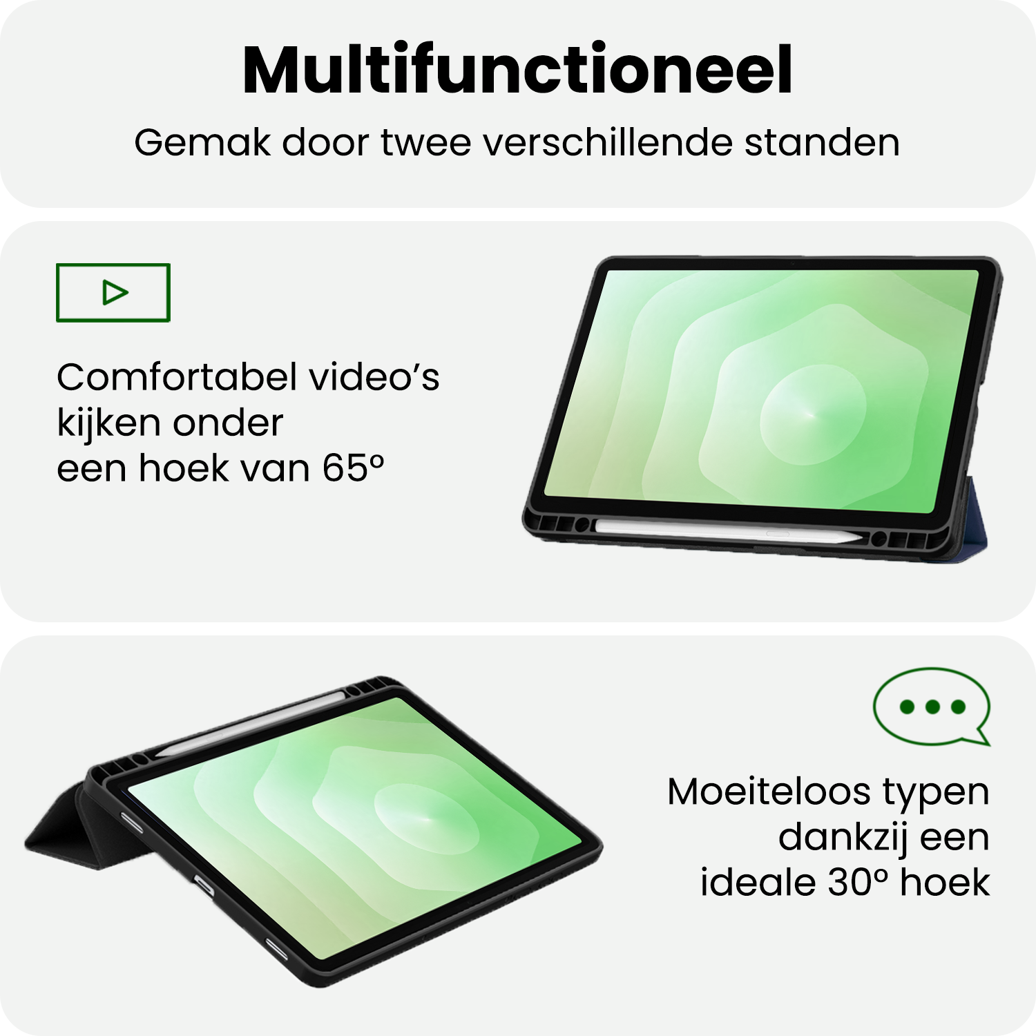 BASEY. BASEY. Samsung Galaxy Tab S11 Hoesje Met Uitsparing S Pen - Zwart