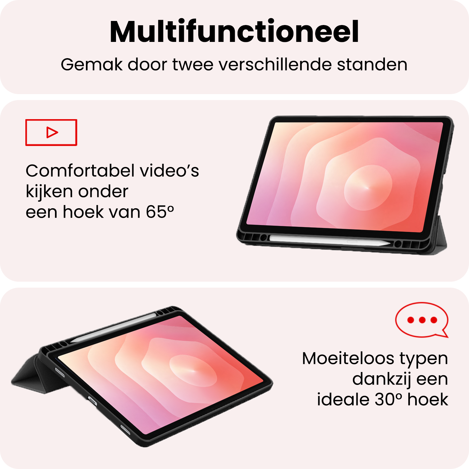 NoXx NoXx Samsung Galaxy Tab S11 Hoesje Met Uitsparing S Pen - Grijs