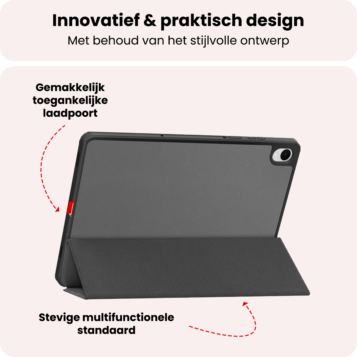 NoXx NoXx Samsung Galaxy Tab S11 Hoesje Met Uitsparing S Pen - Grijs