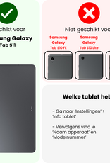 NoXx NoXx Samsung Galaxy Tab S11 Hoesje Met Uitsparing S Pen - Grijs