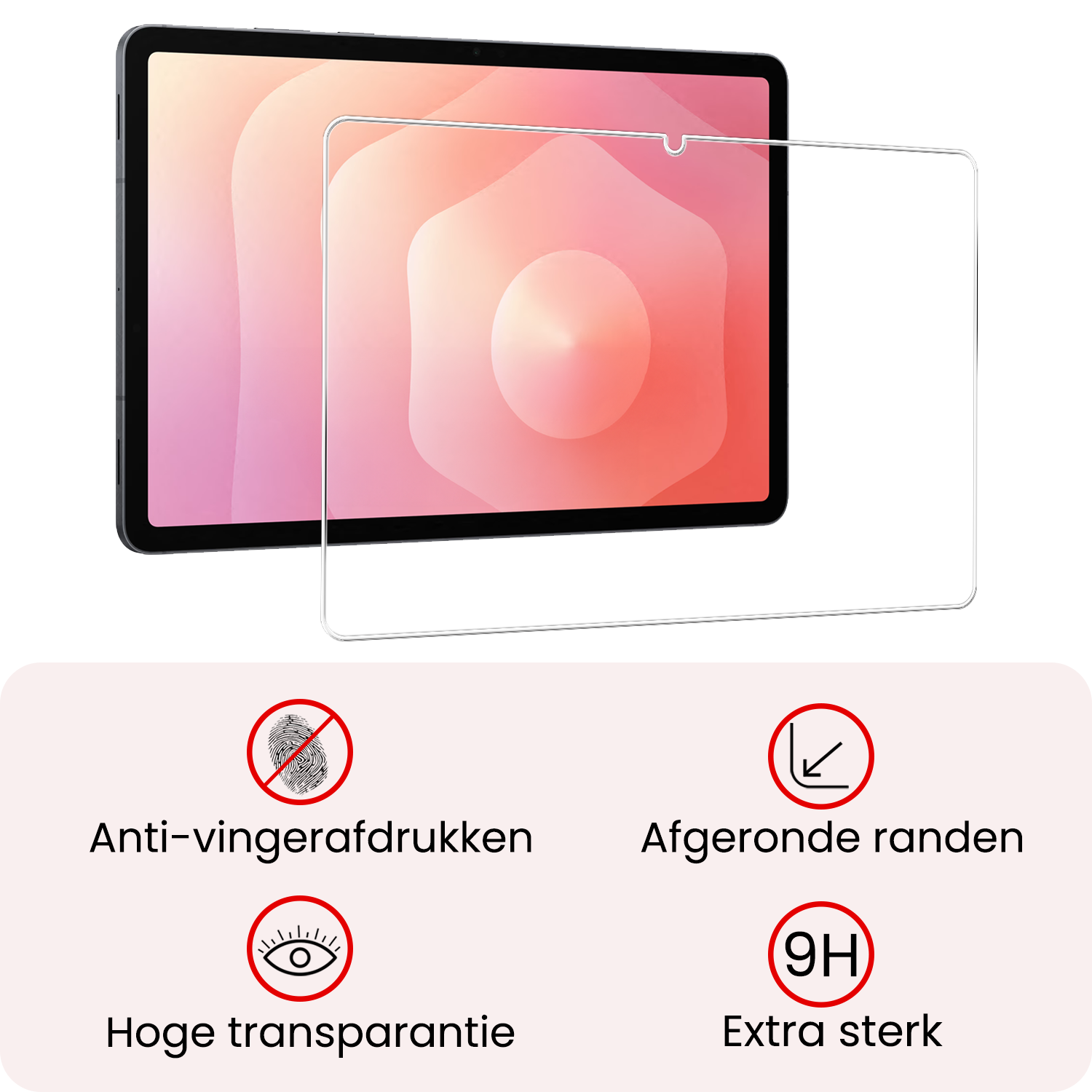 NoXx NoXx Samsung Galaxy Tab S11 Hoesje Met Uitsparing S Pen Met Screenprotector - Grijs