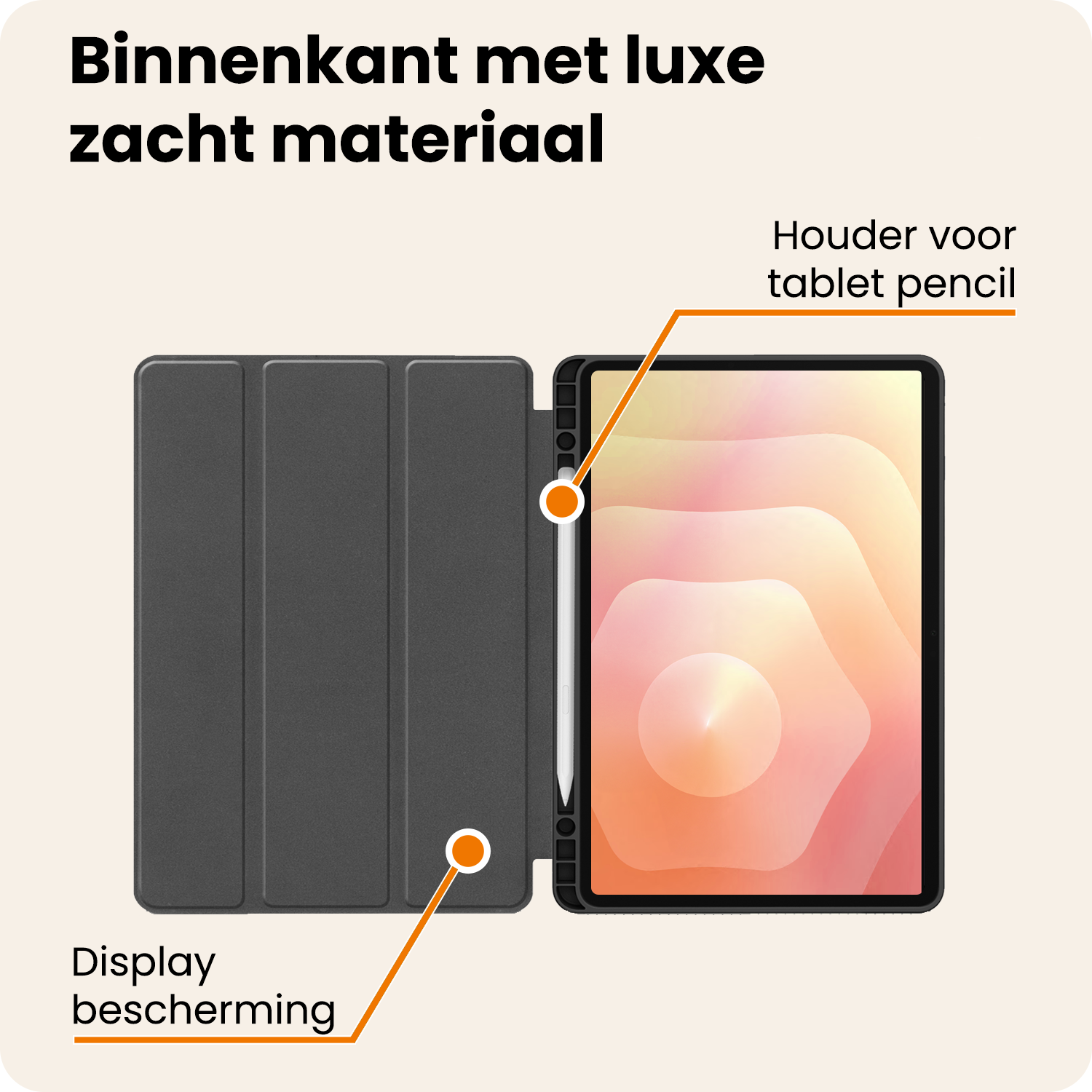 Nomfy Nomfy Samsung Galaxy Tab S11 Hoesje Met Uitsparing S Pen - Donkergroen