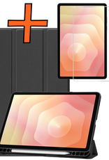 Nomfy Nomfy Samsung Galaxy Tab S11 Hoesje Met Uitsparing S Pen Met Screenprotector - Zwart