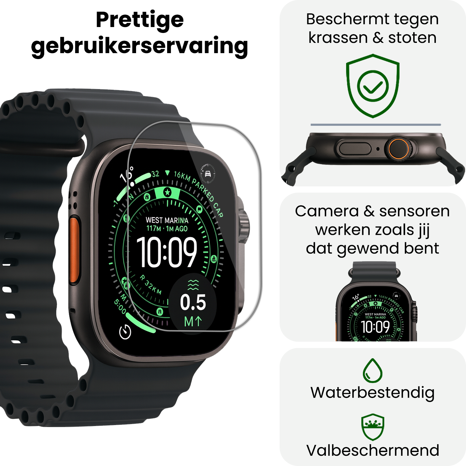 BASEY. BASEY. Apple Watch Ultra 3 Screenprotector - 2 PACK