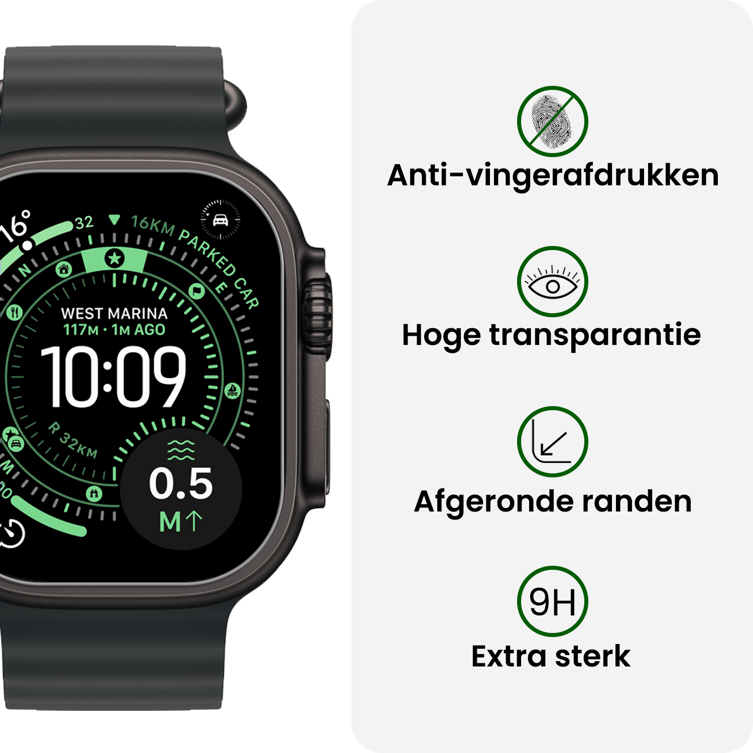 BASEY. BASEY. Apple Watch Ultra 3 Screenprotector - 3 PACK