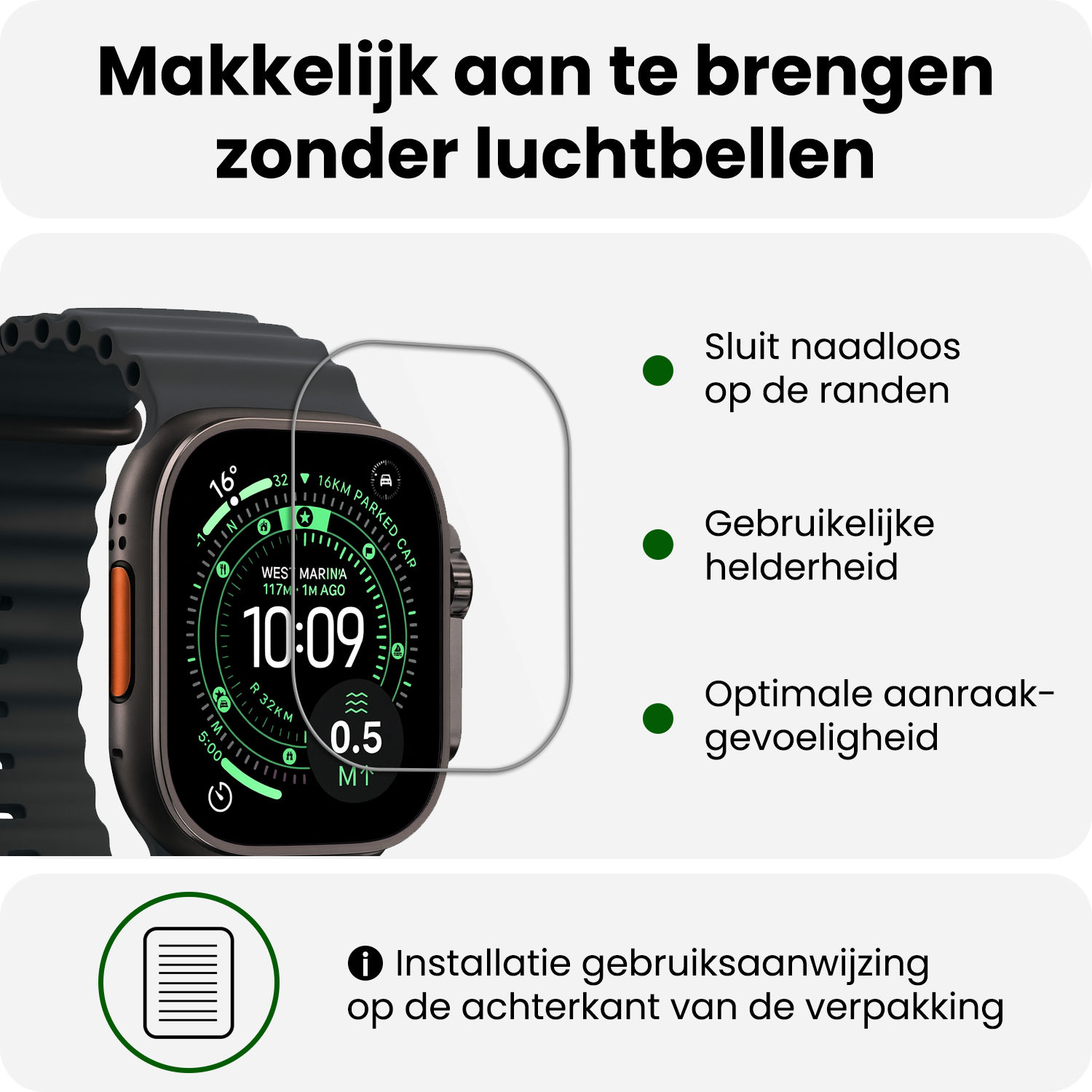 BASEY. BASEY. Apple Watch Ultra 3 Screenprotector - 3 PACK