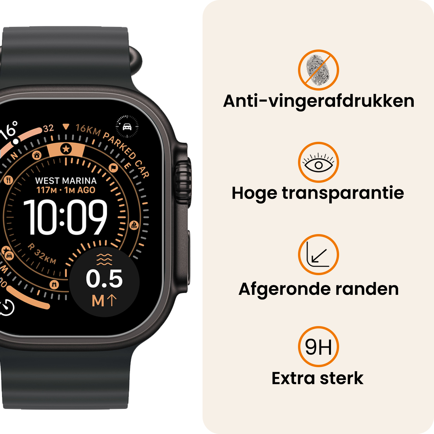 Nomfy Nomfy Apple Watch Ultra 3 Screenprotector