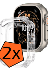 Nomfy Nomfy Apple Watch Ultra 3 Hoesje Siliconen Transparant - 49 mm - 2 PACK