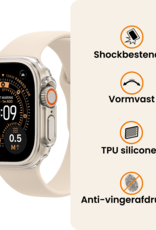 Nomfy Nomfy Apple Watch Ultra 3 Hoesje Siliconen Transparant - 49 mm - 2 PACK