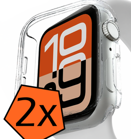 Nomfy Nomfy Apple Watch SE 3 Hoesje Siliconen Transparant - 40 mm - 2 PACK