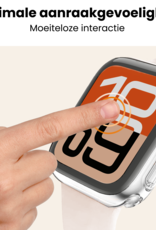Nomfy Nomfy Apple Watch SE 3 Hoesje Siliconen Transparant - 44 mm