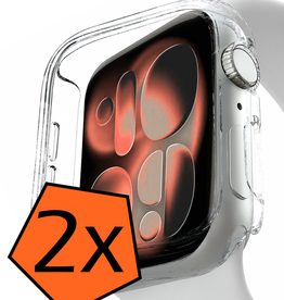 Nomfy Nomfy Apple Watch Series 11 Hoesje Siliconen Transparant - 42 mm - 2 PACK