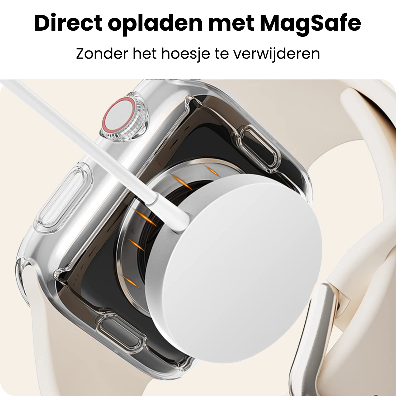 Nomfy Nomfy Apple Watch Series 11 Hoesje Siliconen Transparant - 42 mm - 2 PACK