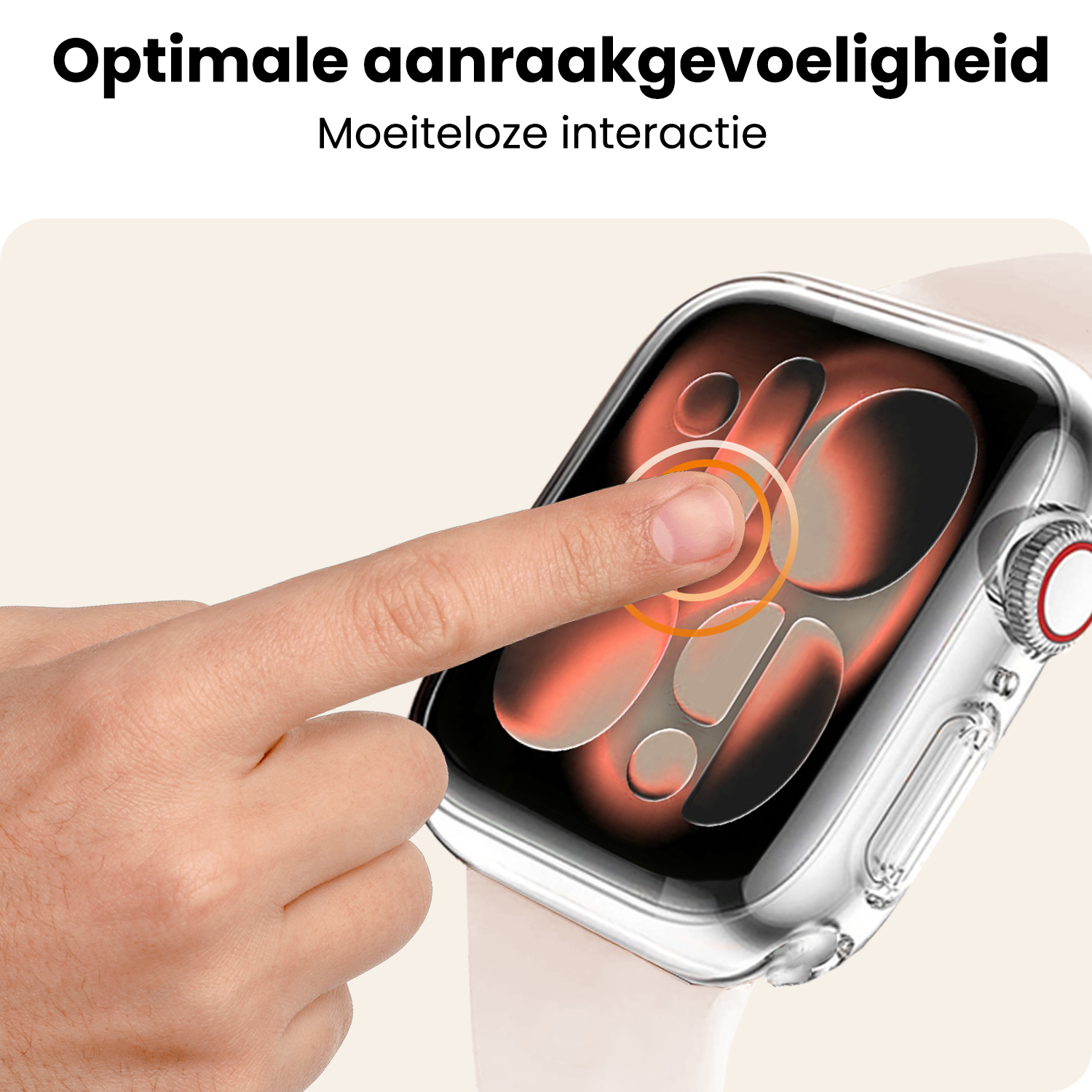 Nomfy Nomfy Apple Watch Series 11 Hoesje Siliconen Transparant - 42 mm - 2 PACK