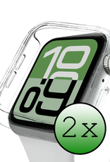 BASEY. BASEY. Apple Watch SE 3 Hoesje Siliconen Transparant - 40 mm - 2 PACK