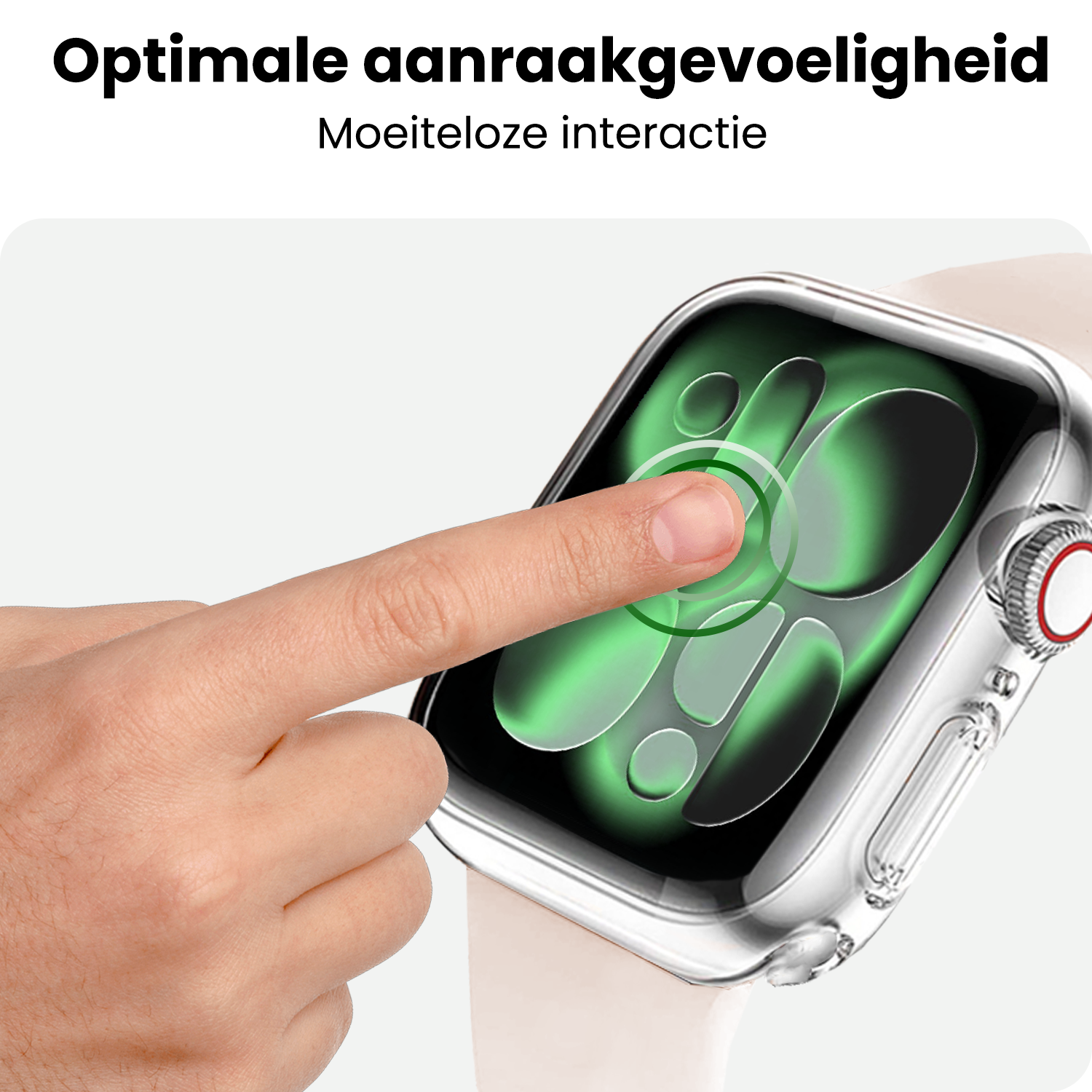BASEY. BASEY. Apple Watch Series 11 Hoesje Siliconen Transparant - 46 mm