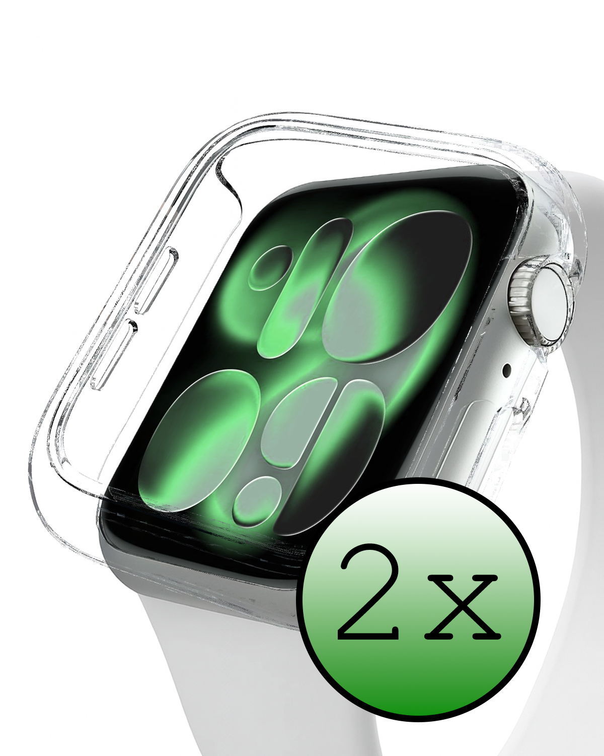 BASEY. BASEY. Apple Watch Series 11 Hoesje Siliconen Transparant - 46 mm - 2 PACK