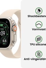 BASEY. BASEY. Apple Watch Ultra 3 Hoesje Siliconen Transparant - 49 mm