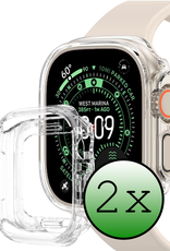 BASEY. BASEY. Apple Watch Ultra 3 Hoesje Siliconen Transparant - 49 mm - 2 PACK