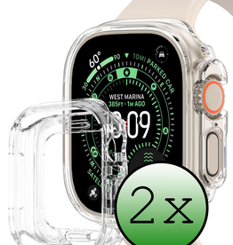 BASEY. BASEY. Apple Watch Ultra 3 Hoesje Siliconen Transparant - 49 mm - 2 PACK