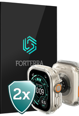 Forterra Forterra Apple Watch Ultra 3 Hoesje Siliconen Transparant - 49 mm - 2 PACK
