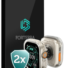 Forterra Forterra Apple Watch Ultra 3 Hoesje Siliconen Transparant - 49 mm - 2 PACK