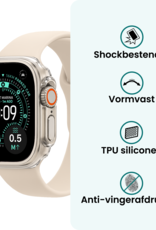 Forterra Forterra Apple Watch Ultra 3 Hoesje Siliconen Transparant - 49 mm - 2 PACK