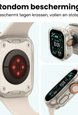 Forterra Forterra Apple Watch Ultra 3 Hoesje Siliconen Transparant - 49 mm - 2 PACK