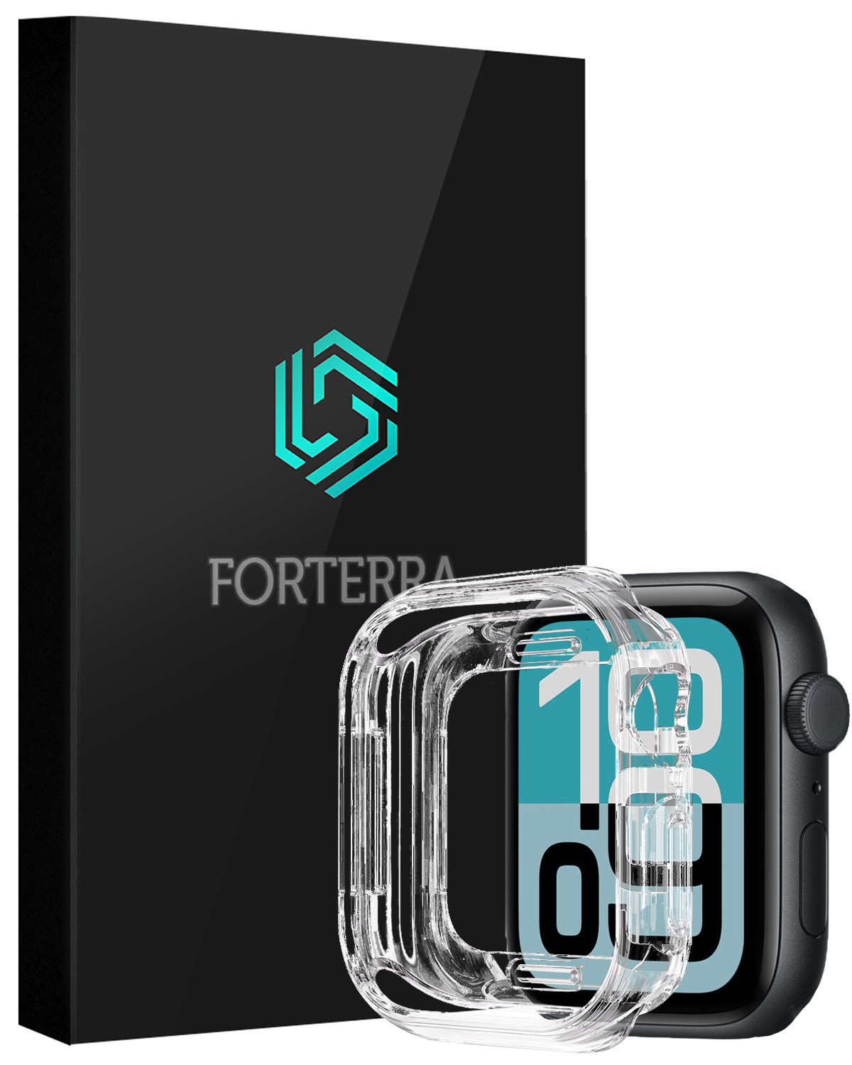 Forterra Forterra Apple Watch SE 3 Hoesje Siliconen Transparant - 40 mm