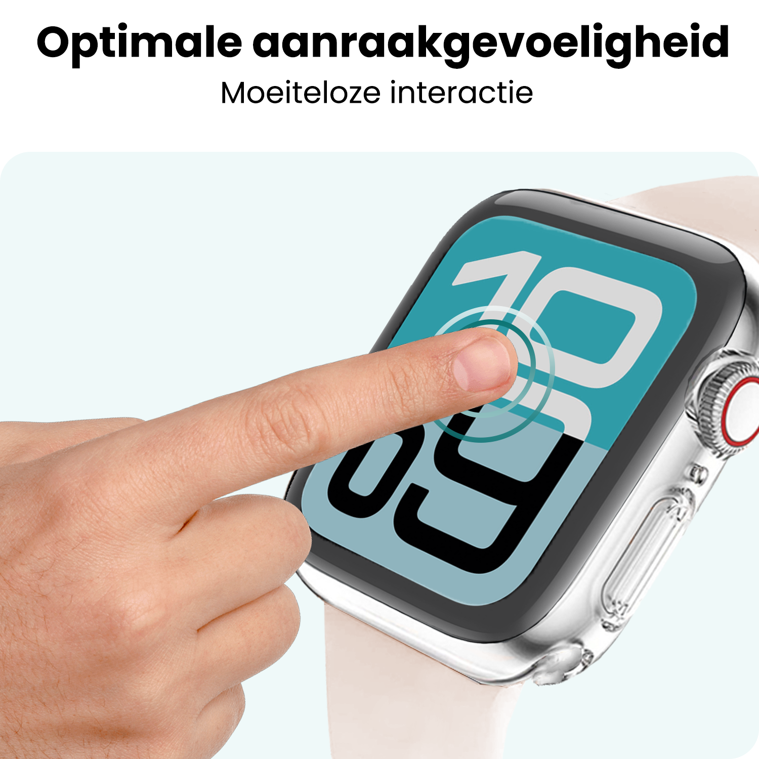 Forterra Forterra Apple Watch SE 3 Hoesje Siliconen Transparant - 40 mm