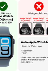 Forterra Forterra Apple Watch SE 3 Hoesje Siliconen Transparant - 40 mm