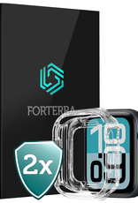 Forterra Forterra Apple Watch SE 3 Hoesje Siliconen Transparant - 40 mm - 2 PACK