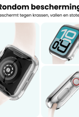 Forterra Forterra Apple Watch SE 3 Hoesje Siliconen Transparant - 40 mm - 2 PACK