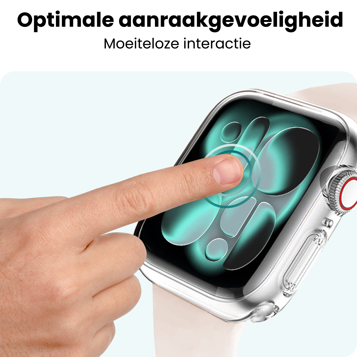 Forterra Forterra Apple Watch Series 11 Hoesje Siliconen Transparant - 42 mm - 2 PACK