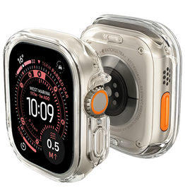 NoXx NoXx Apple Watch Ultra 3 Hoesje Siliconen Transparant - 49 mm