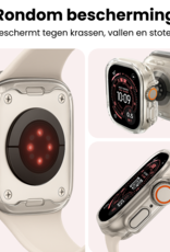 NoXx NoXx Apple Watch Ultra 3 Hoesje Siliconen Transparant - 49 mm - 2 PACK