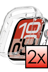 NoXx NoXx Apple Watch SE 3 Hoesje Siliconen Transparant - 40 mm - 2 PACK
