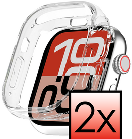 NoXx NoXx Apple Watch SE 3 Hoesje Siliconen Transparant - 40 mm - 2 PACK
