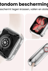 NoXx NoXx Apple Watch Series 11 Hoesje Siliconen Transparant - 46 mm - 2 PACK