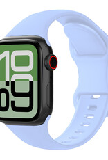 BASEY. BASEY. Apple Watch Bandje Siliconen Verstelbaar (38/40/41 mm) - Baby Blauw