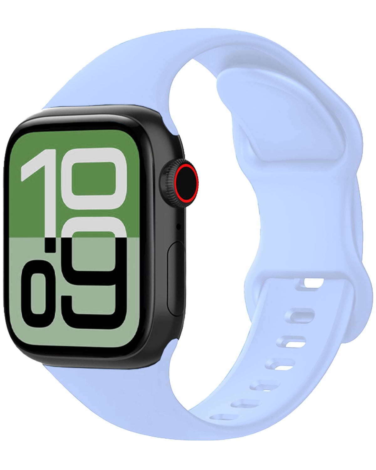 BASEY. BASEY. Apple Watch Bandje Siliconen Verstelbaar (38/40/41 mm) - Baby Blauw