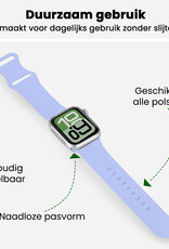 BASEY. BASEY. Apple Watch Bandje Siliconen Verstelbaar (38/40/41 mm) - Baby Blauw