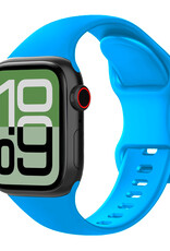 BASEY. BASEY. Apple Watch Bandje Siliconen Verstelbaar (38/40/41 mm) - Blauw
