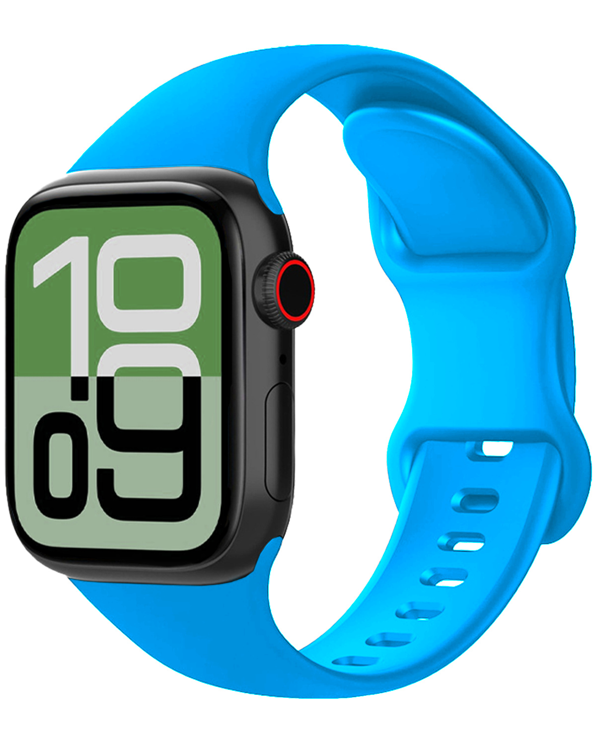 BASEY. BASEY. Apple Watch Bandje Siliconen Verstelbaar (38/40/41 mm) - Blauw